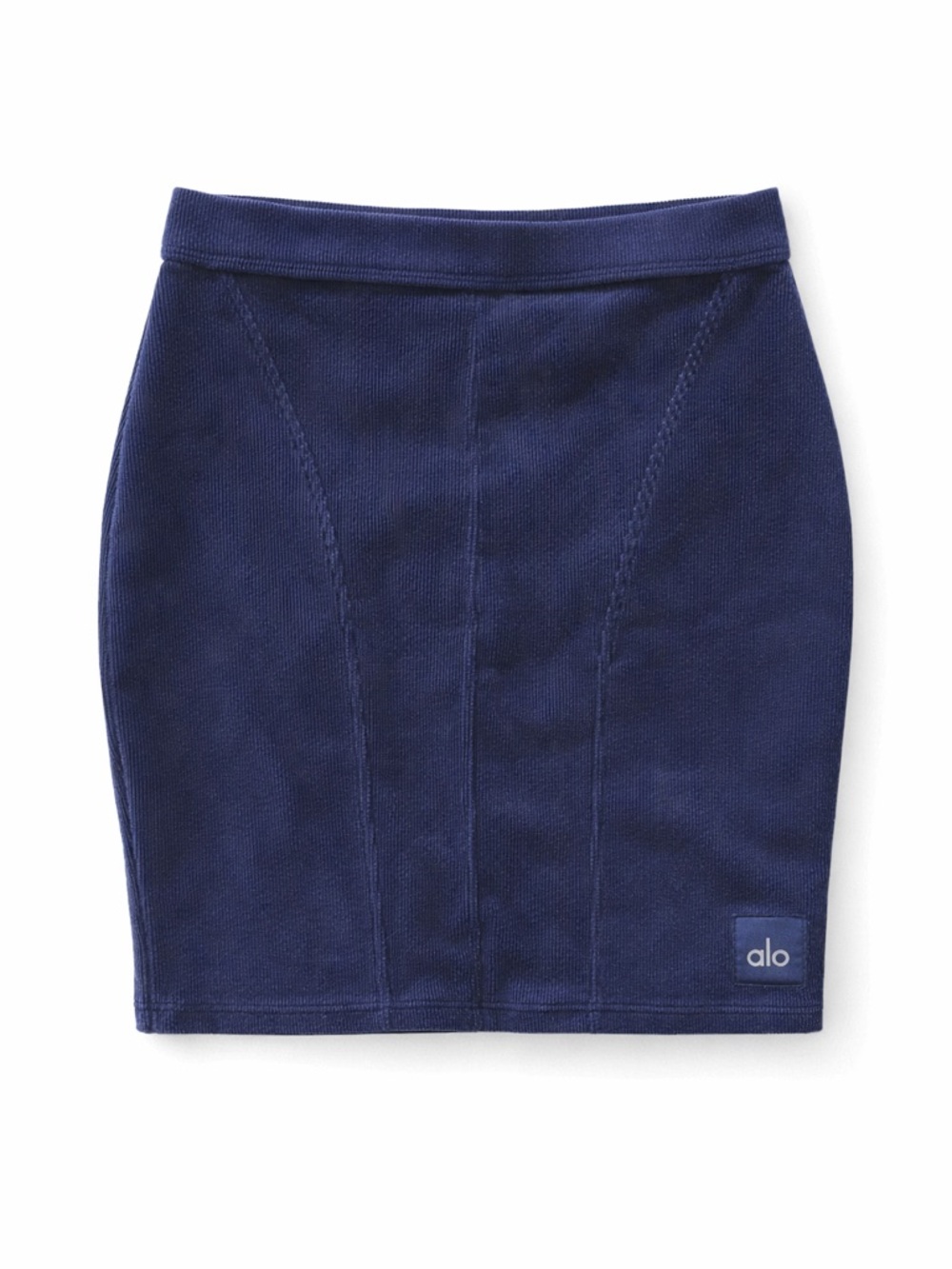 Alo Yoga Navy Ribbed Mini Skirt | Athleisure Activewear